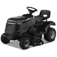 Tracteur tondeuse à gazon de 98cm avec transmission manuelle, moteur Alpina 352cc OHV et plateau de coupe à éjection latérale – Alpina